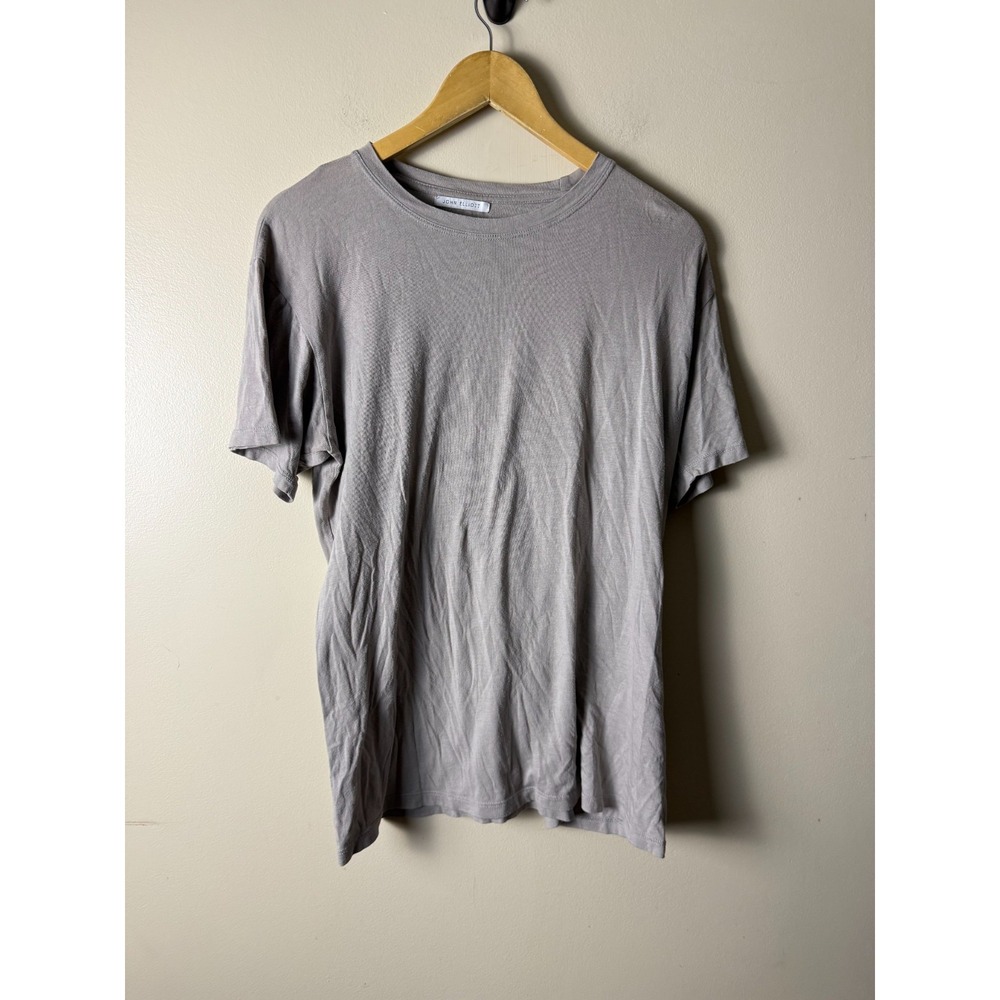 John Elliot Blank Cotton Tee Shirt Mens S/M Gray Short Sleeve